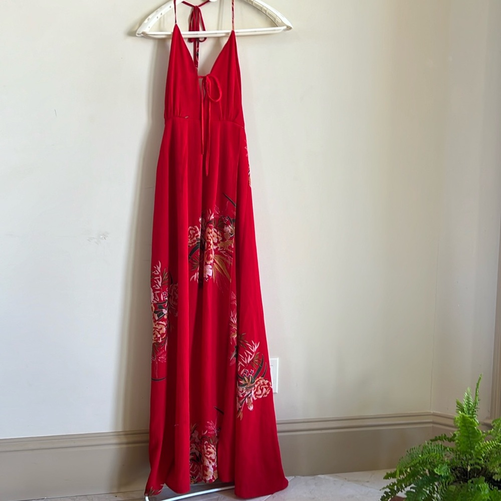 Elegant red dress